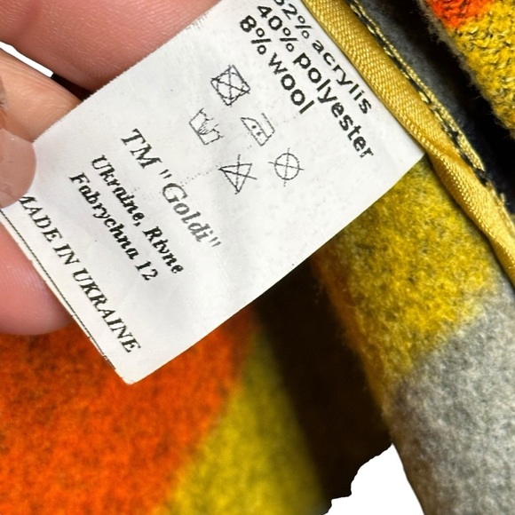 GOLDI Multi Color, Long Sleeve, Jacket Coat sz XS - Picture 13 of 16